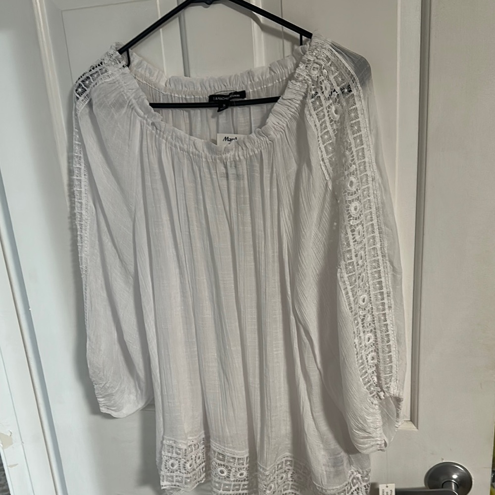 Zac & Rachel woman White off the shoulder Blouse